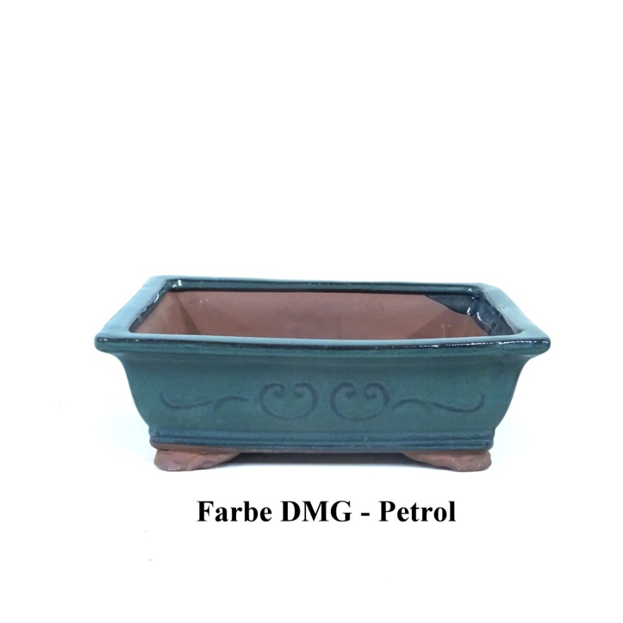 eckige Schale blau